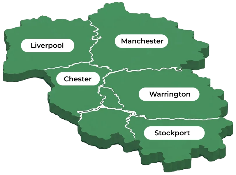 Ovro service areas map image